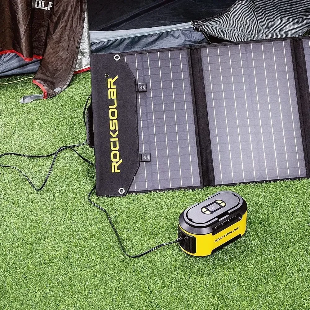 ROCKSOLAR 60 Watt Foldable Solar Panel Kit Cell Solar Battery Charger